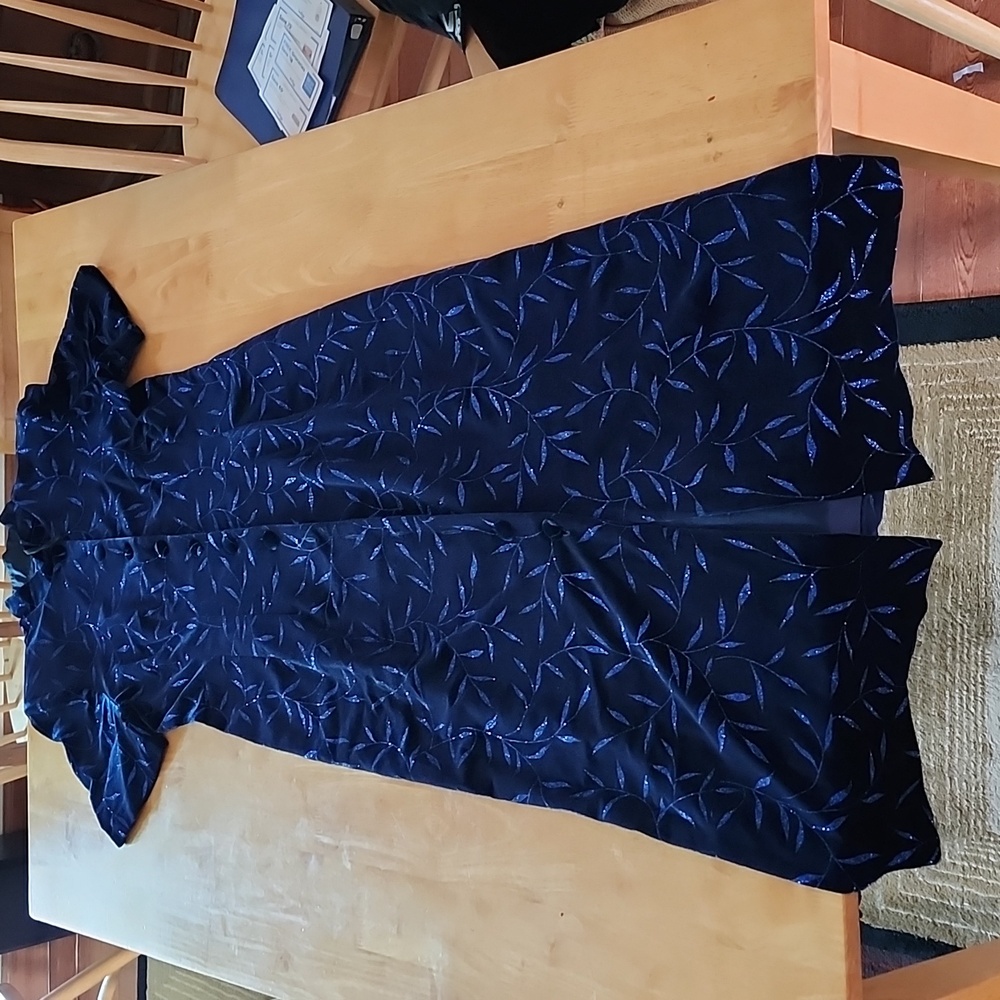 Another Time blue leaf dress